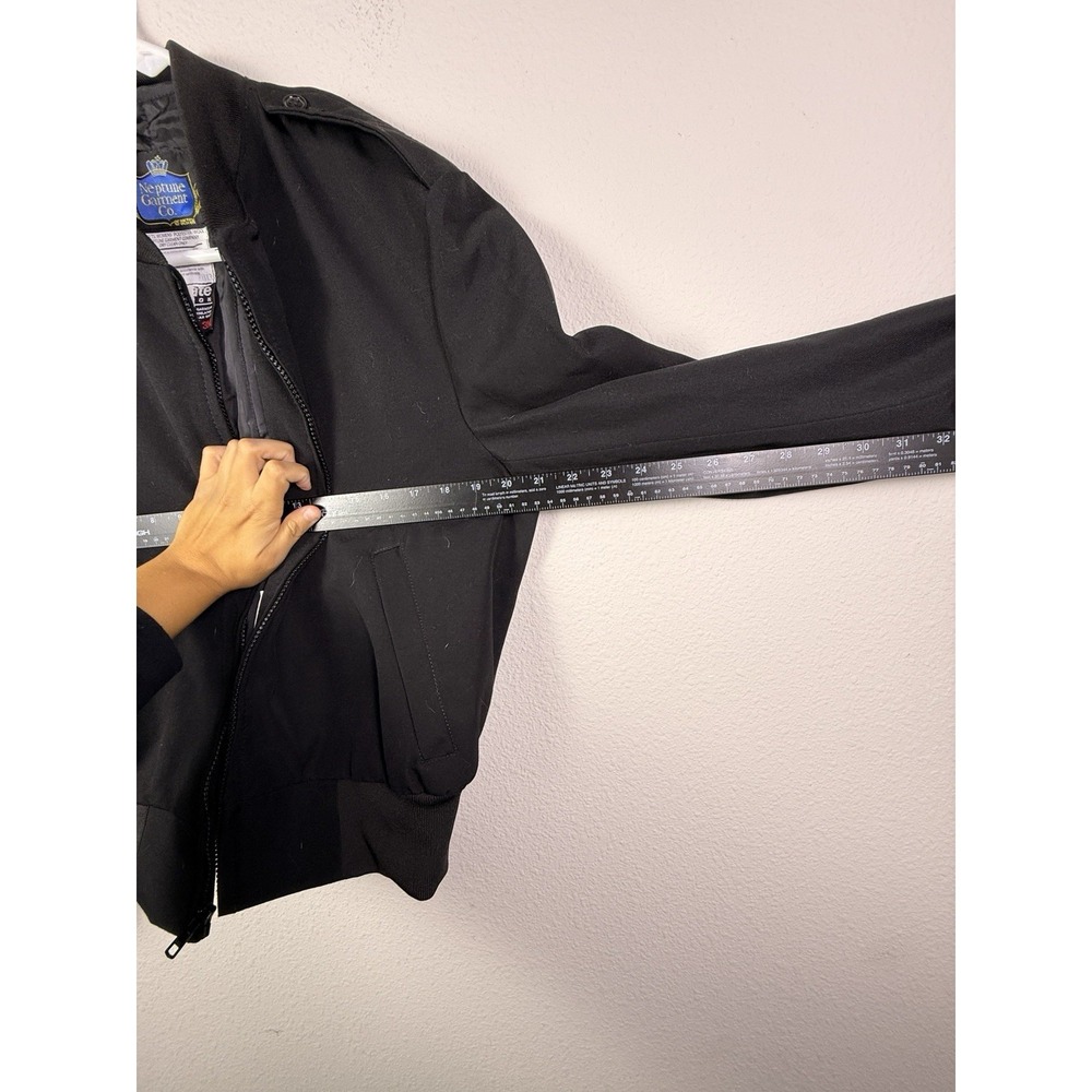 Neptune Garment Co Womens Black Wool Blend Thinsulate Bomber Jacket Size 10 Reg - Picture 5 of 7
